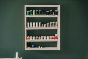 Sewing Thread Storage Shelf