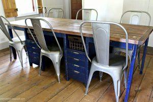 work table with storage