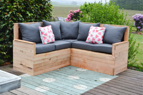DIY Outdoor Sectional