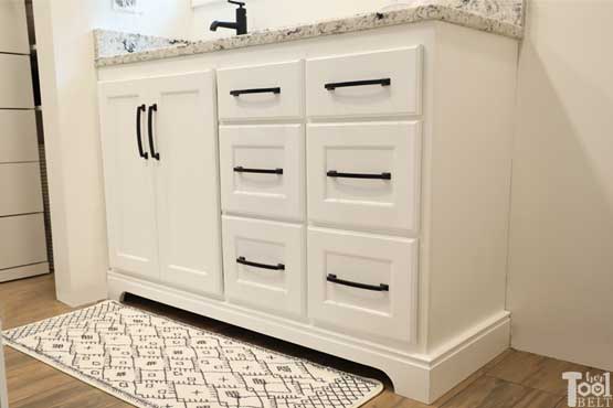 Offset Bathroom Vanity