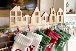 Christmas Village Stocking Hangers