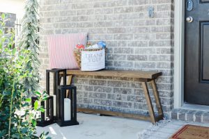 DIY Easy $30 Rustic Bench