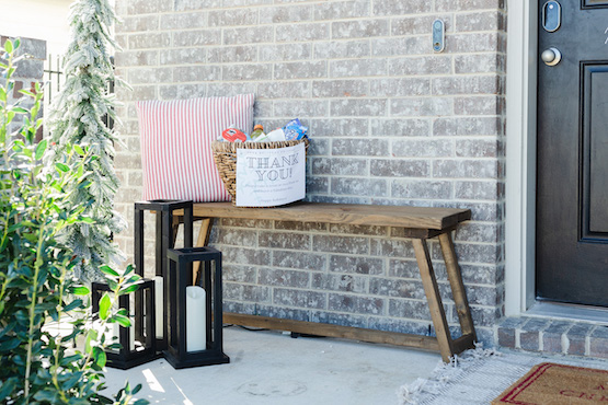 DIY Easy $30 Rustic Bench