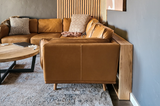 Skinny Sofa Table with Power