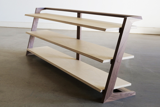 Modern Media Console/ Bookshelf