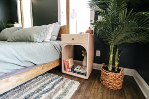 DIY Modern Bedside Table With Arches