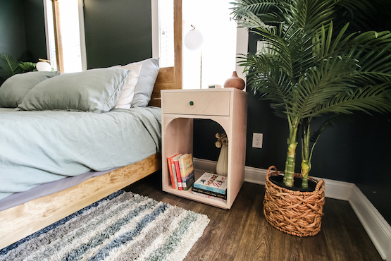 DIY Modern Bedside Table With Arches