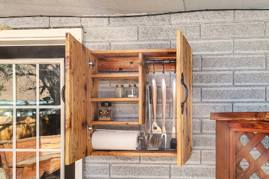 Wall-Mounted BBQ Utensil Holder