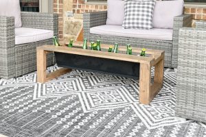 DIY Coffee Table with Drink Cooler