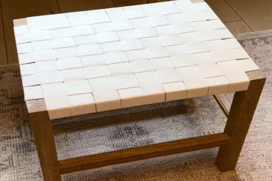 DIY Woven Bench