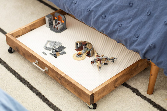 DIY Rolling LEGO Storage Tray