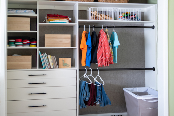 DIY Closet Organizer with Drawers