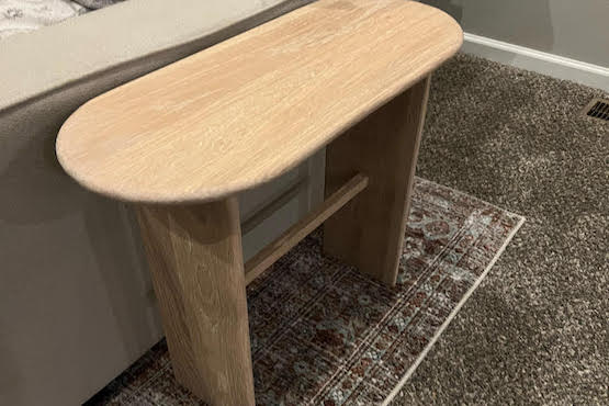 Side Table with Wireless Charger