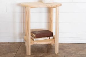Simple Round Side Table