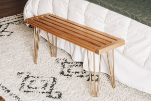 DIY Bench with Hairpin Legs
