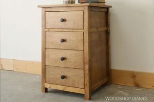 Simple End Table with Drawers