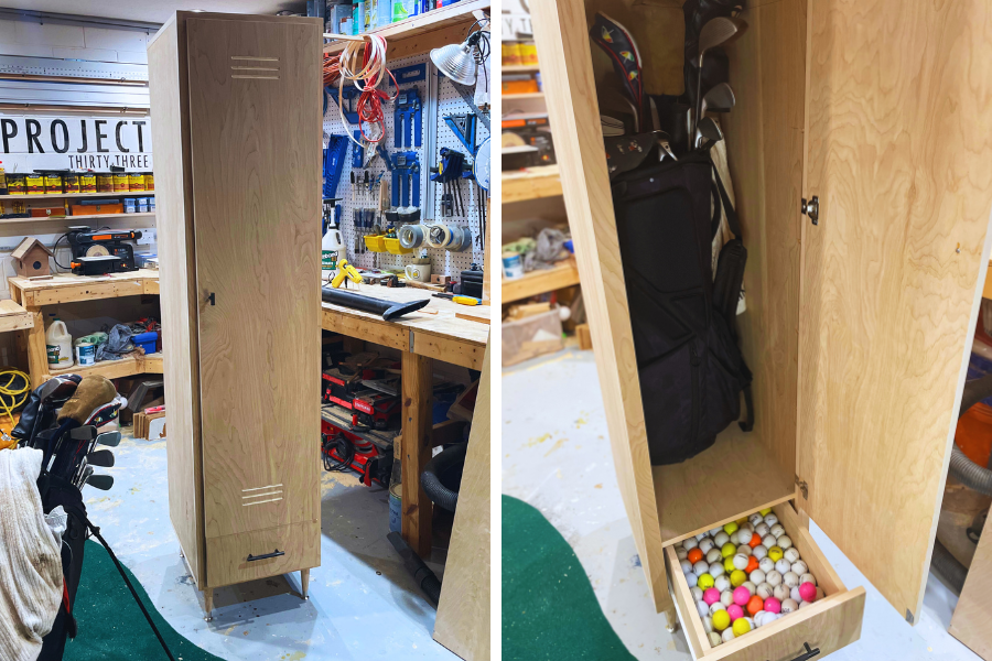 Golf Club Storage Locker