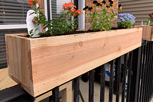 Over Railing DIY Planter Boxes