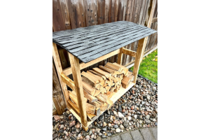 Outdoor Firewood Storage Rack