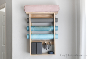 Wall Mounted Exercise Mat Holder