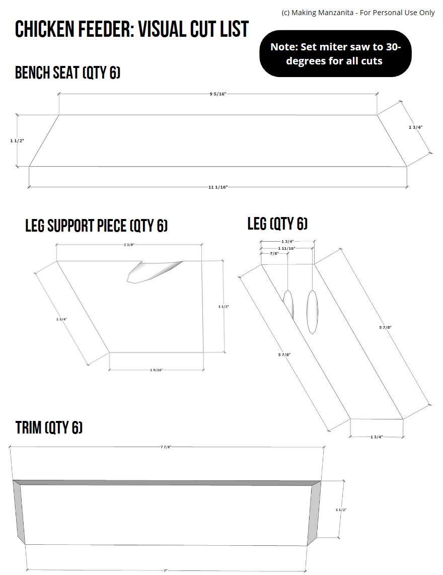 chicken-feeder-picnic-table-visual-cut-list-with-measurements