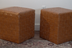 No Sew Woven Ottoman